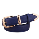 Cinto Gold Fashion Couro Fivela e Ponteira Dourada