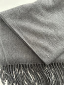 Pashmina cinza toque de lã | 70x180cm