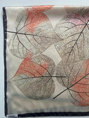 Lenço Folhas Exuberantes com toque de seda |90x90