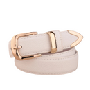 Cinto Gold Fashion Couro Fivela e Ponteira Dourada